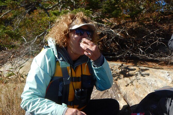 Oyster Farm & Complimentary Tasting Sea Kayak Tour in Casco Bay - The island break: raw oyster tasting with real sauce options